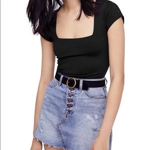 NWT Free People Square Eyes Bodysuit